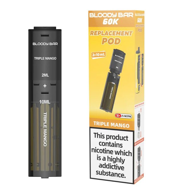 Bloody Bar 60k Prefilled 4 In 1 Replacement Pods Box of 5