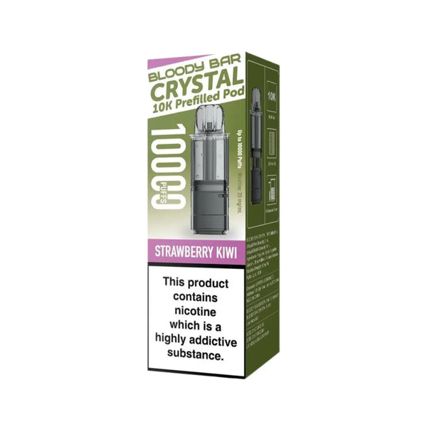 Bloody Bar Crystal 10K Strawberry Kiwi Refill Pods