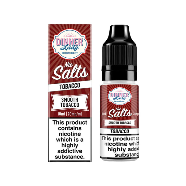 Dinner Lady Smooth Tobacco 10ml Nic Salt