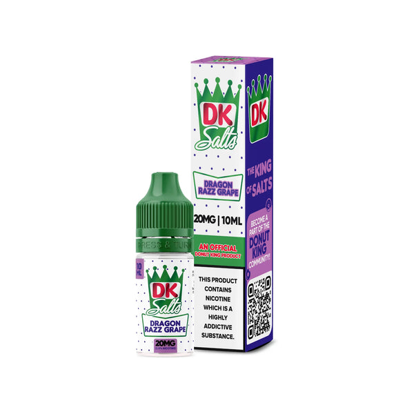 Donut King DK Dragon Razz Grape 10ml Nic Salt