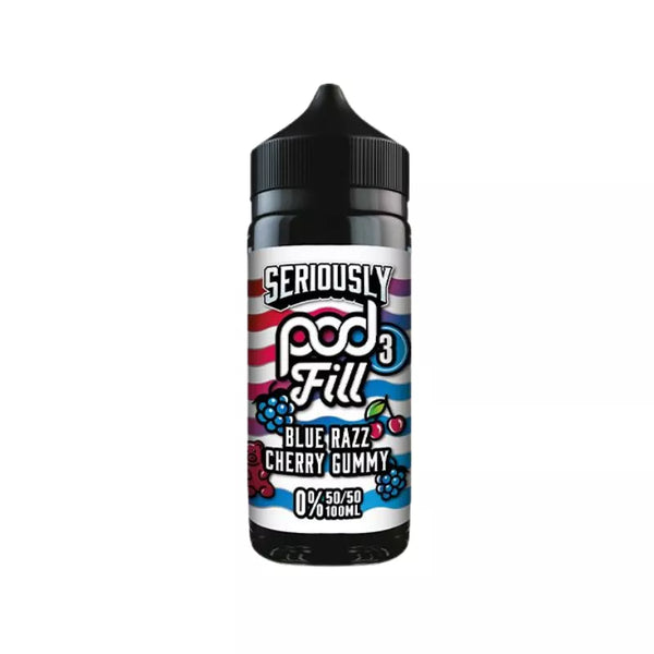 Doozy Seriously Pod Fill Blue Razz Cherry Gummy 100ml Shortfill