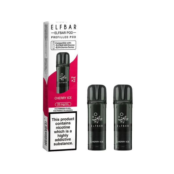 Elf Bar 600 Cherry Ice Prefilled Pods