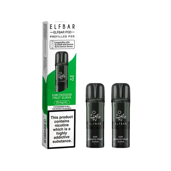 Elf Bar 600 Kiwi Passion Fruit Guava Prefilled Pods