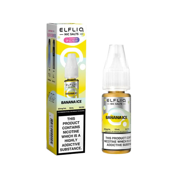 Elf Bar Elfliq Banana Ice 10ml Nic Salt E-liquid