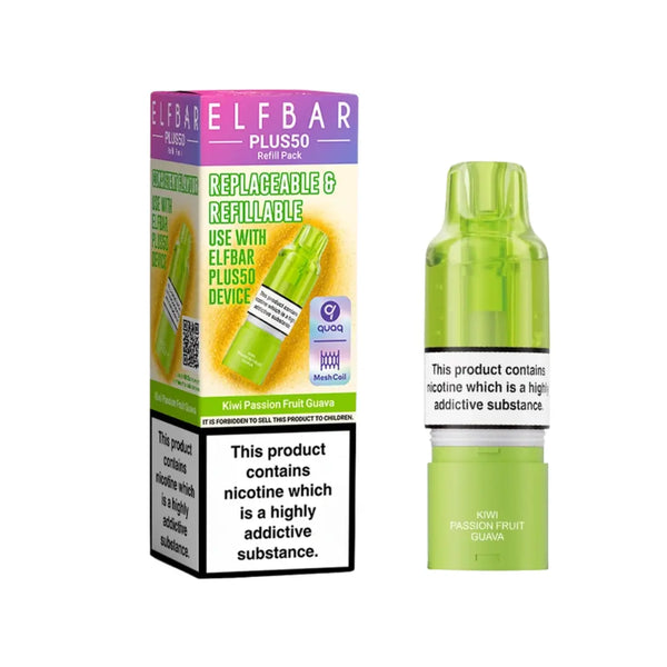 Elf Bar Plus Kiwi Passion Fruit Guava Refill Pod