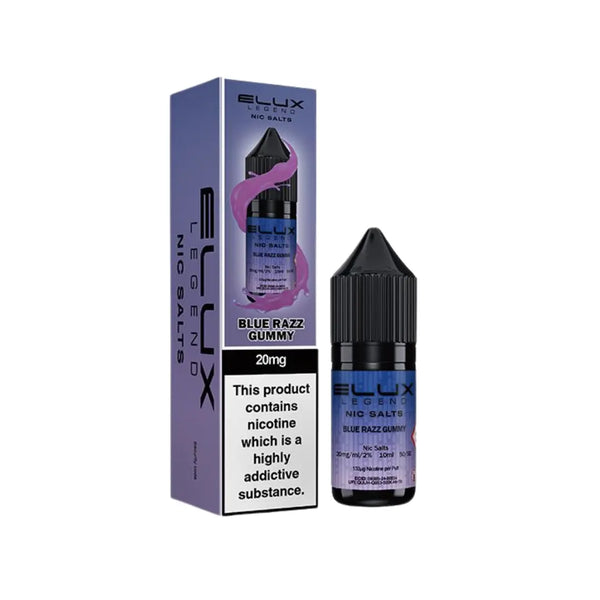 Elux Legend Blue Razz Gummy 10ml Nic Salt E-liquid
