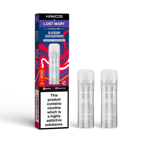 Hawcos x Lost Mary Crystal Pro Prefilled Pods Pack of 10