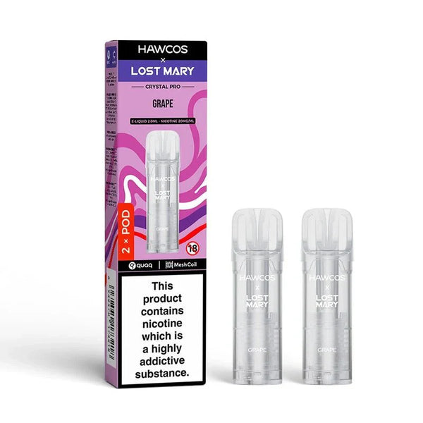 Hawcos x Lost Mary Crystal Pro Prefilled Pods Pack of 10