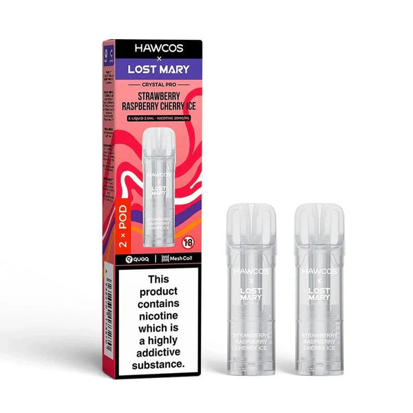 Hawcos x Lost Mary Crystal Pro Prefilled Pods Pack of 10