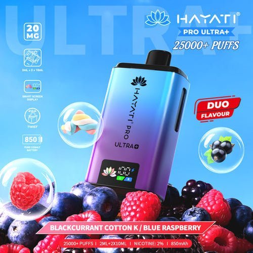 Hayati Pro Ultra Plus 25000 Big Puffs Prefilled Vape Kit - Box of 5