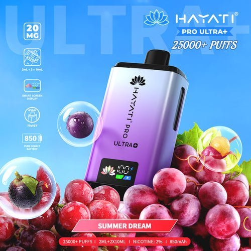 Hayati Pro Ultra Plus 25000 Big Puffs Prefilled Vape Kit - Box of 5