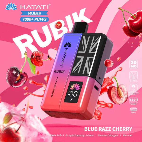 Hayati Rubik 7000 Puffs Prefilled Pod Vape Kit - Pack of 5