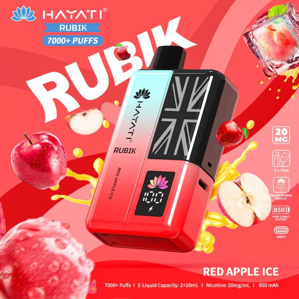 Hayati Rubik 7000 Puffs Prefilled Pod Vape Kit - Pack of 5