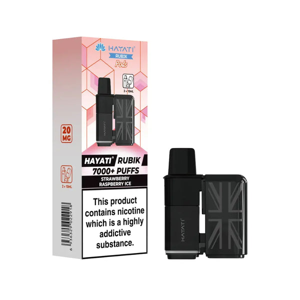 Hayati Rubik 7000 Strawberry Raspberry Ice Refill Pod