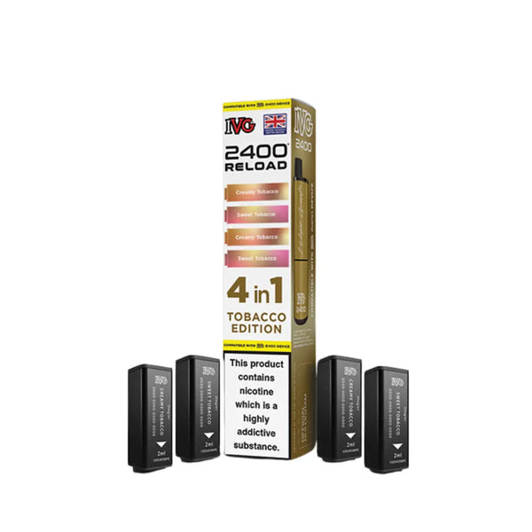 IVG 2400 Tobacco Edition Reload Pods