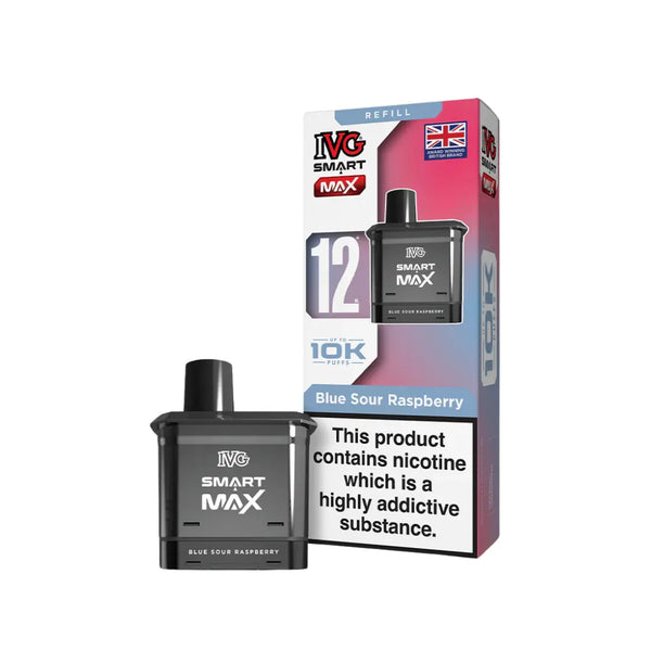 IVG Smart Max 10K Blue Sour Raspberry Refill Pods