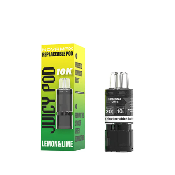 Juicy Pod Novamax 10K Lemon & Lime Refill Pods