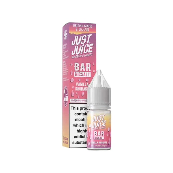 Just Juice Bar Vanilla Rhubarb 10ml Nic Salt E-liquid