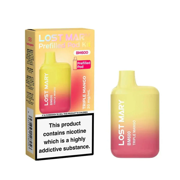 Lost Mary BM600 Prefilled Pod Vape Kit - Box of 10