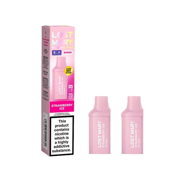 Lost Mary BM600 Strawberry Ice Prefilled Replacement Pods
