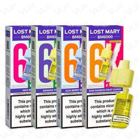 Lost Mary BM6000 Prefilled Pods - Pack of 5