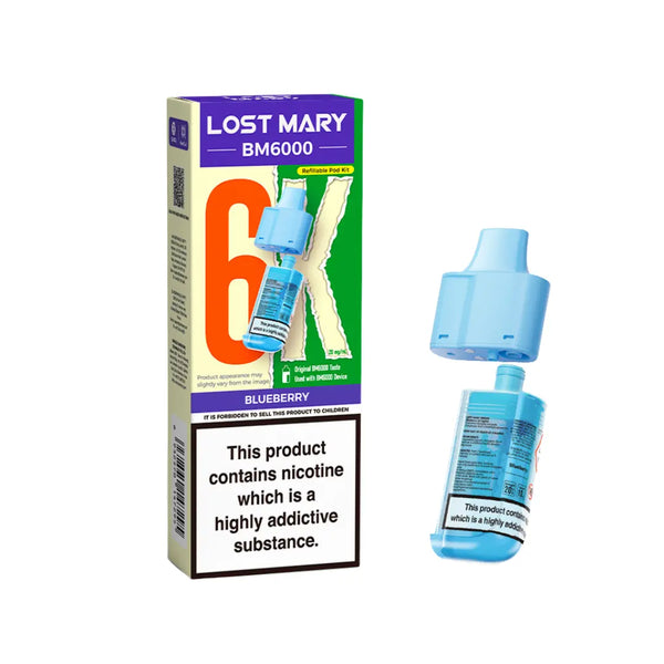 Blueberry Lost Mary BM6000 Refill Pod