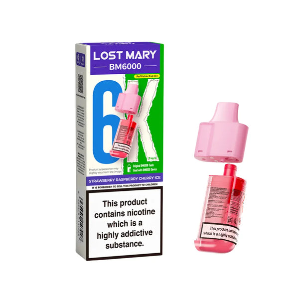 Cherry Ice Lost Mary BM6000 Refill Pod
