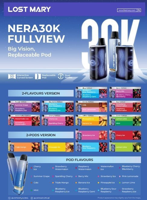 Lost Mary Nera 15K Replacement Pods - Box of 5