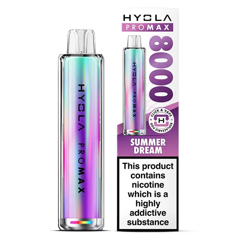 Pro Max 8000 Rechargeable Pre - Filled Pod Kit by Hyola - Vape Smoke