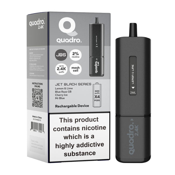 Quadro 2400 Puffs 4 in 1 Disposable Vape Pod Device - Box of 5