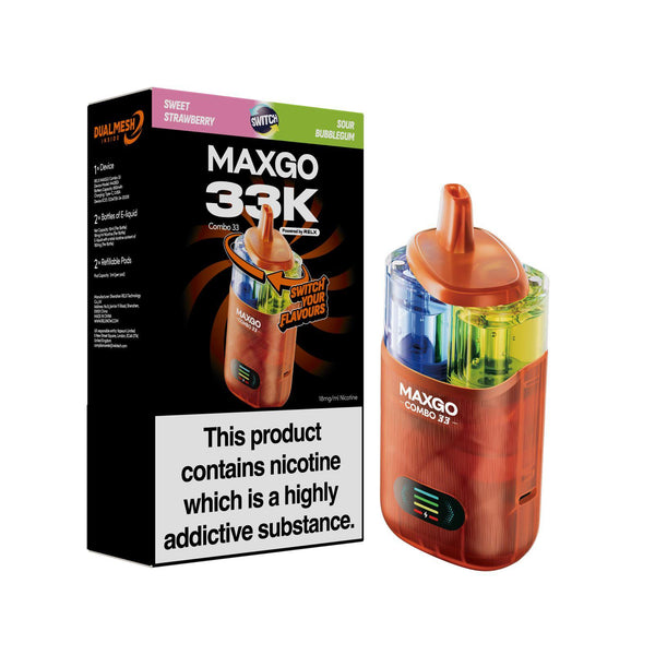 Relx Maxgo 33k Prefilled Pod Vape Kit - Pack of 3