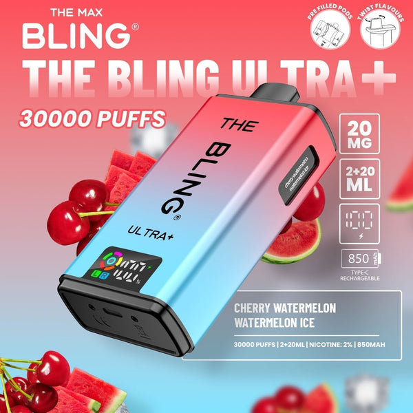 The Bling Ultra Plus 30k Prefilled Vape Pod Kit - Box of 5