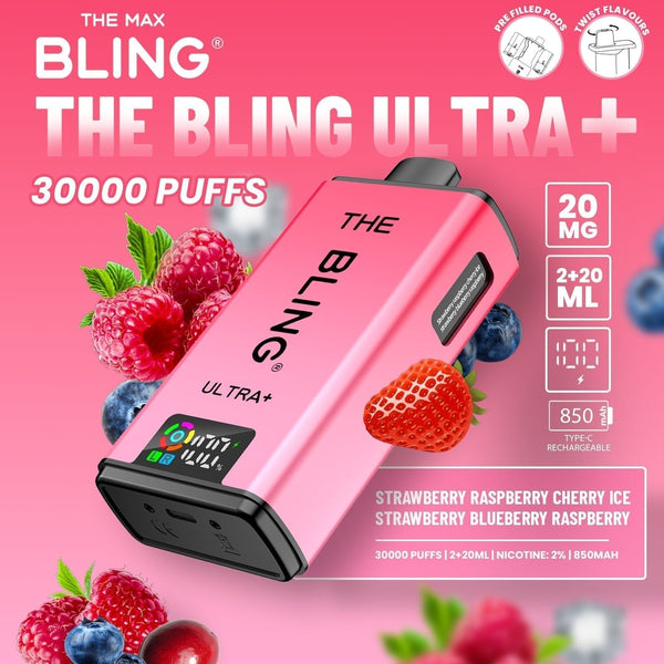 The Bling Ultra Plus 30k Prefilled Vape Pod Kit - Box of 5