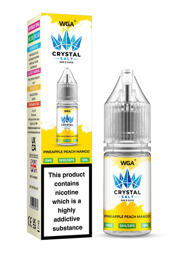 WGA Crystal Nic Salt 10ml E-Liquid Box of 10