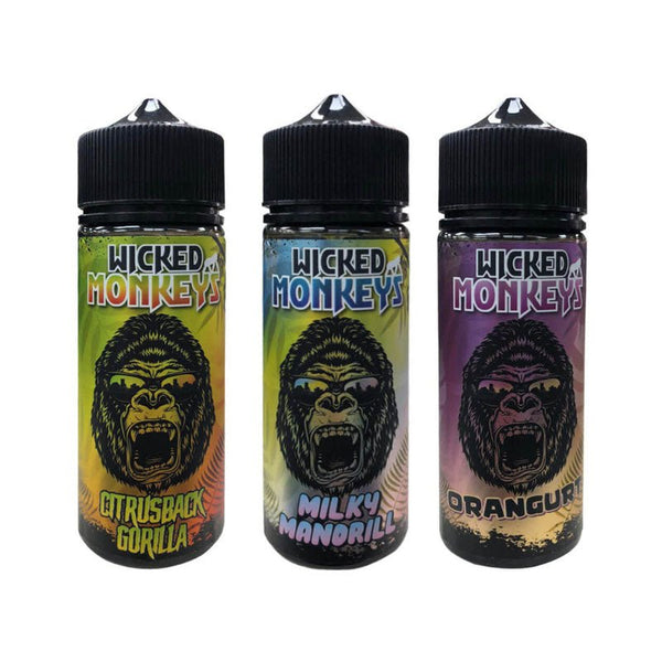 Wicked Monkeys 100ml E-liquids